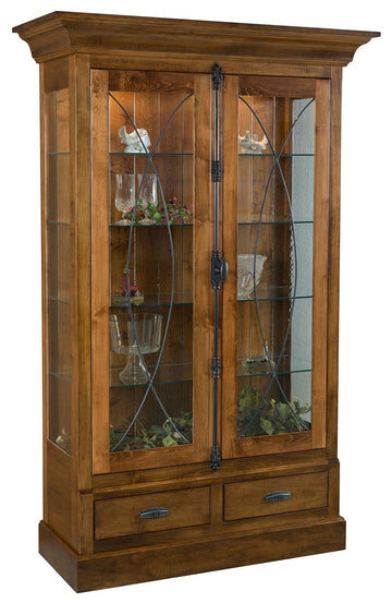 Barstow Solid Wood Amish Curio - Foothills Amish Furniture