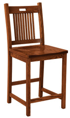 Bayhill 30" Stationary Amish Barstool - Foothills Amish Furniture