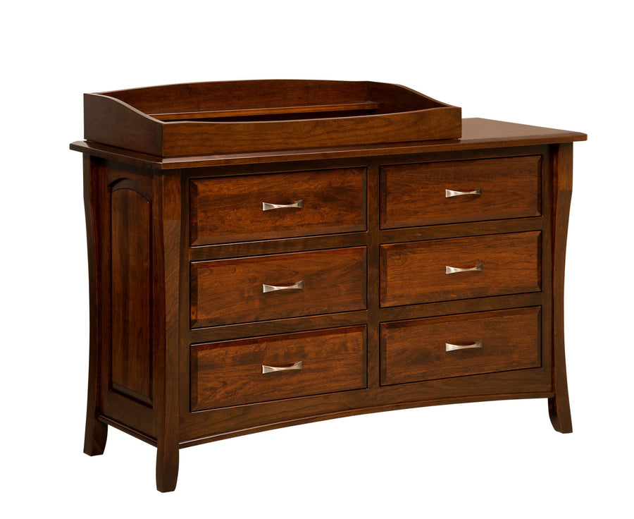 Berkley Amish 6-Drawer Dresser with Box Top - Foothills Amish Furniture