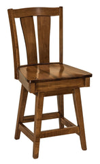 Brawley 24" Amish Swivel Barstool - Foothills Amish Furniture