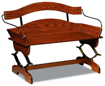 Buckboard Amish Bench - Foothills Amish Furniture