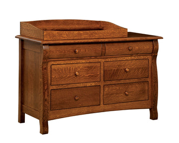 Castlebury Amish 6-Drawer Dresser with Box Top - Foothills Amish Furniture