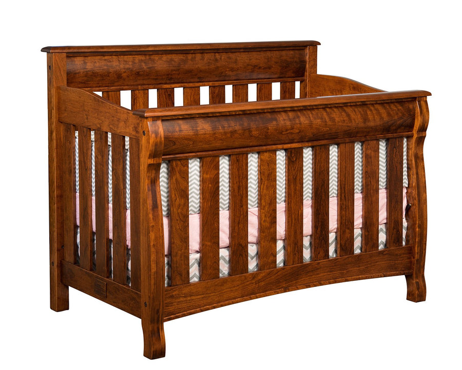 Castlebury Amish Solid Wood Crib - Foothills Amish Furniture