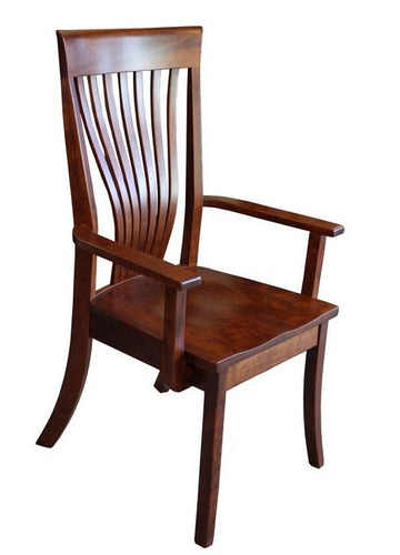 Christy Amish Fan-Tail Arm Chair - Foothills Amish Furniture