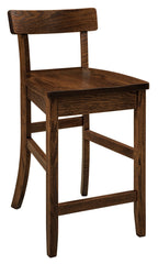 Eddison Amish 24" Stationary Barstool - Foothills Amish Furniture