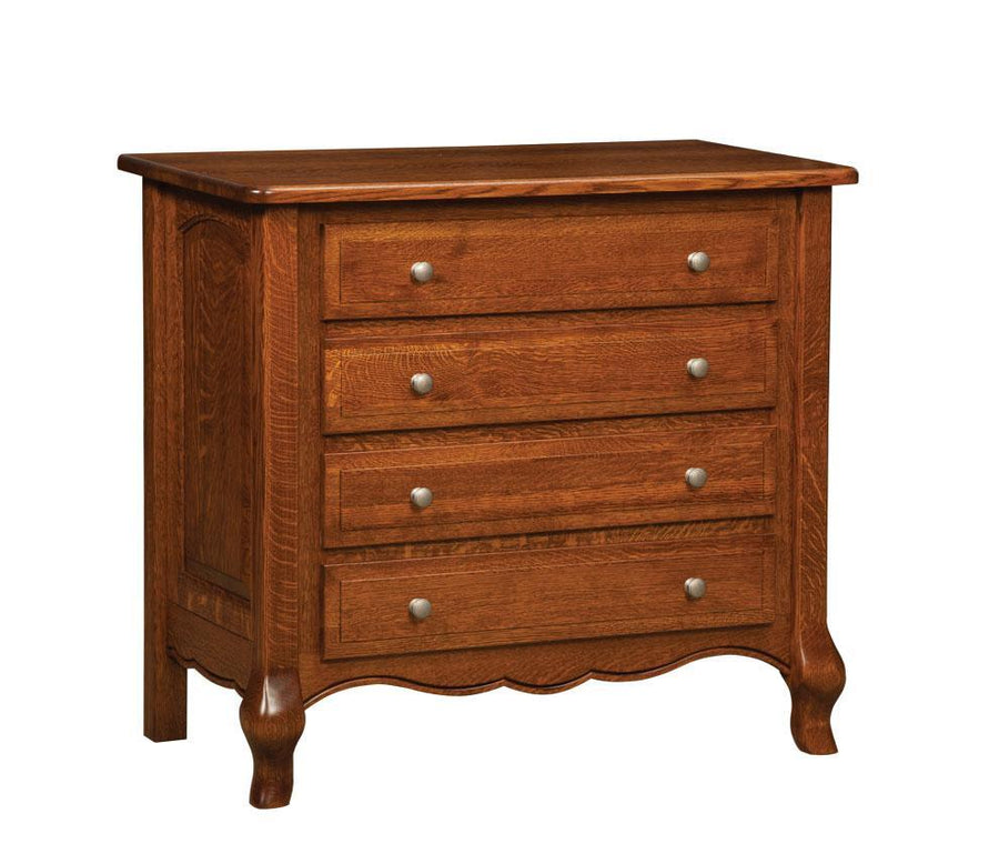 French Country 4-Drawer Amish Dresser - Foothills Amish Furniture