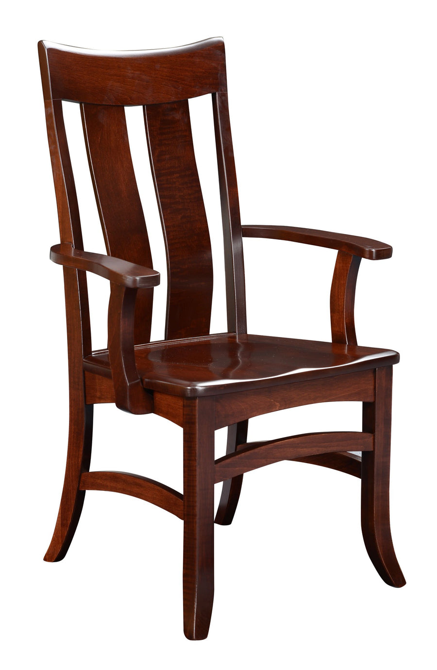 Galveston G2 Amish Solid Wood Arm Chair - Foothills Amish Furniture