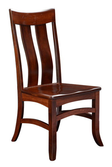 Galveston G2 Amish Solid Wood Side Chair - Foothills Amish Furniture
