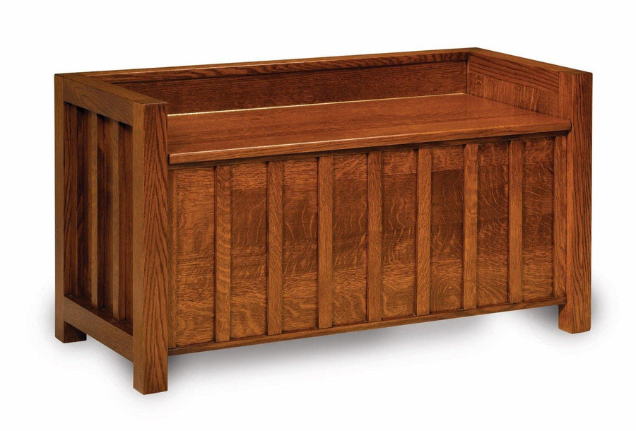 Amish Lift Lid Mission Bench - Foothills Amish Furniture