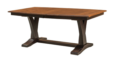 Paris Amish Solid Wood Trestle Table