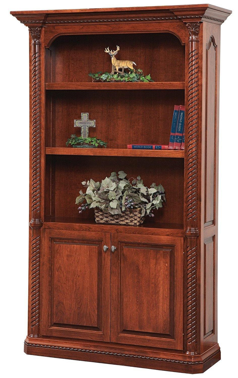 Lexington Amish Solid Wood Bookcase - Foothills Amish Furniture