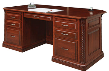 Lexington Amish Solid Wood Executive Desk - Foothills Amish Furniture