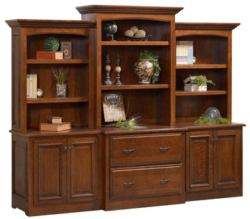Liberty Amish Credenza & 3-Piece Hutch - Foothills Amish Furniture