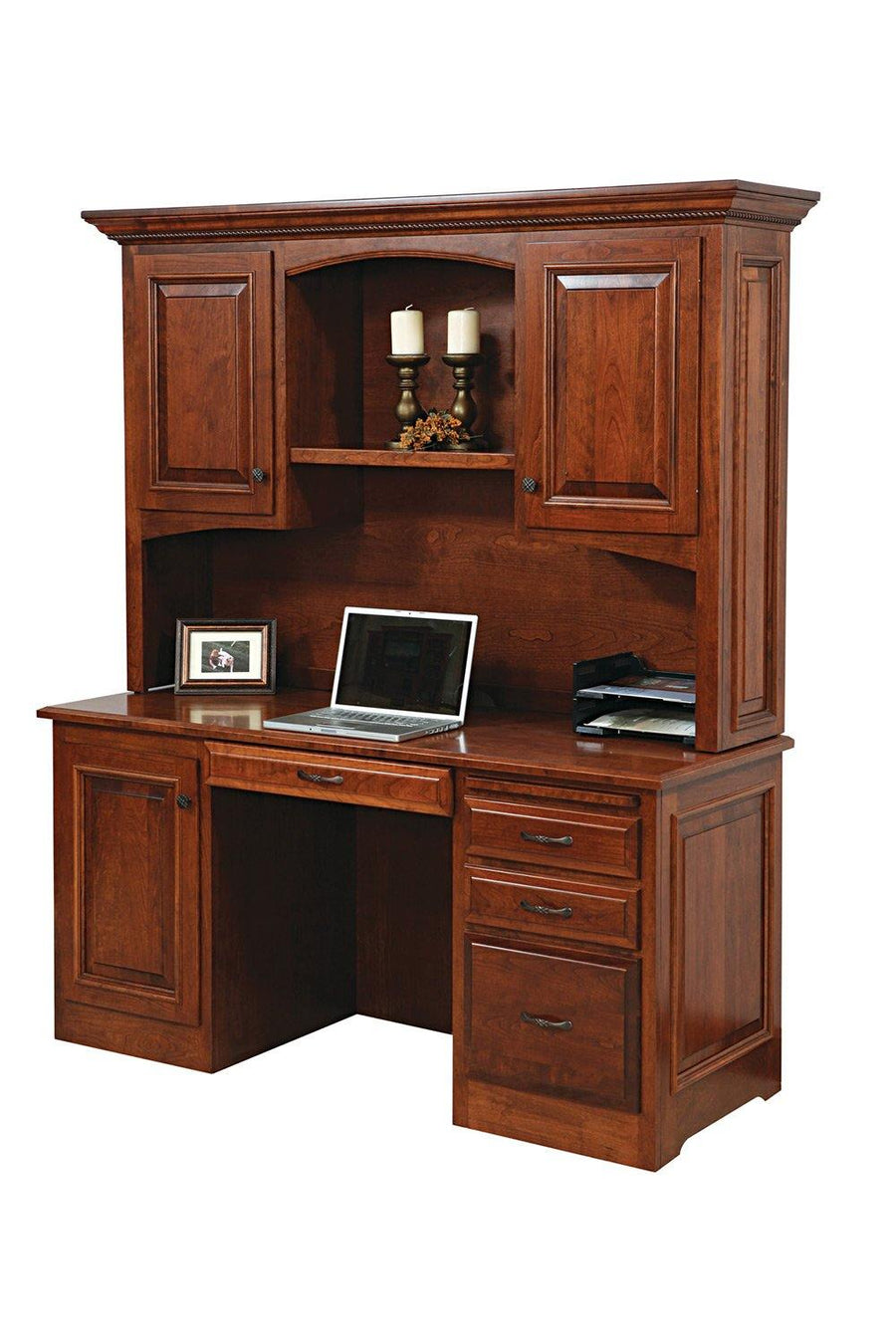 Liberty Amish Desk with Hutch Top - Foothills Amish Furniture