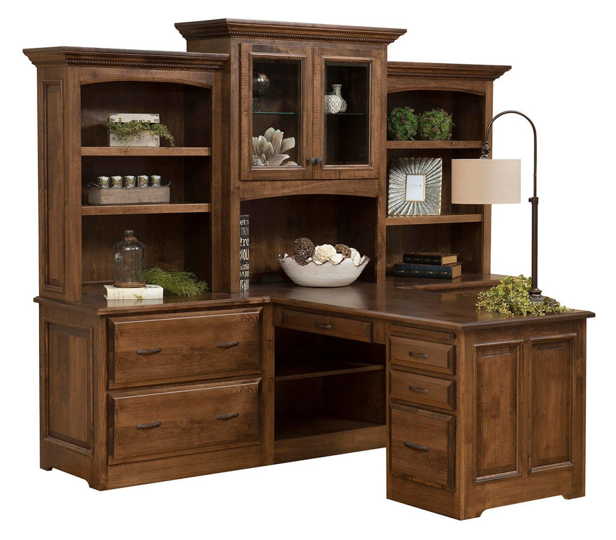 Liberty Amish Partners Desk & 3-Piece Hutch - Foothills Amish Furniture