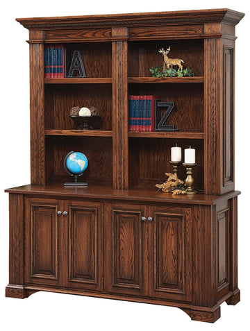 Lincoln Amish Credenza & Hutch - Foothills Amish Furniture