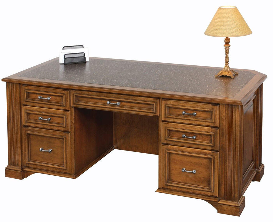 Lincoln Amish Executive Desk - Foothills Amish Furniture