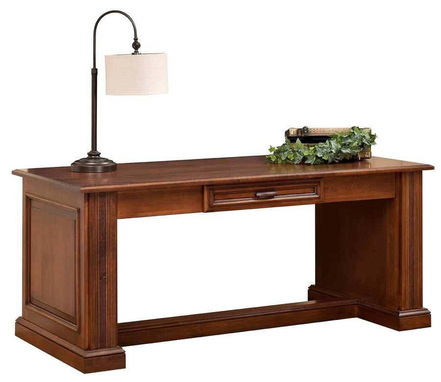Lincoln Amish Solid Wood Library Table - Foothills Amish Furniture