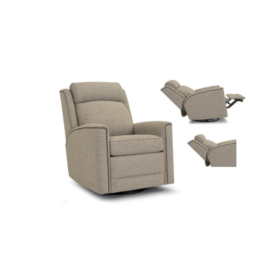 Smith Brothers Motorized Reclining Chair with Headrest (736) - Foothills Amish Furniture
