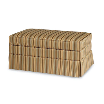 Smith Brothers Storage Ottoman with Skirt (900) - Foothills Amish Furniture