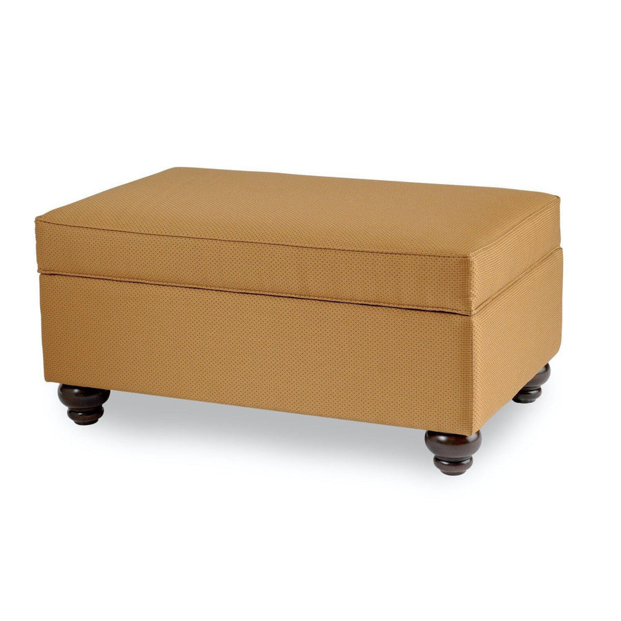 Smith Brothers Storage Ottoman with Turned Leg (900) - Foothills Amish Furniture