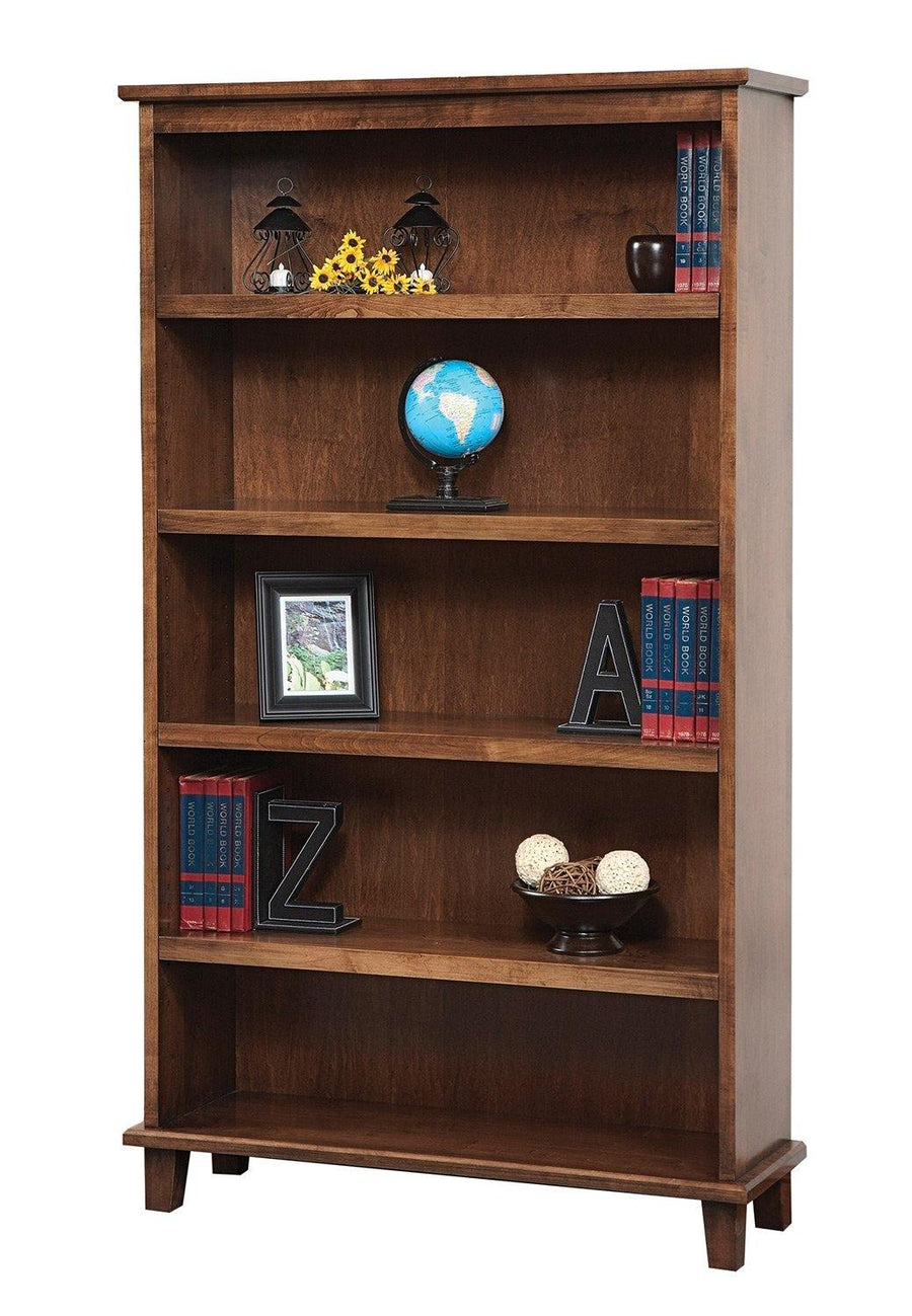 Manhattan Solid Wood Amish Bookshelf - Foothills Amish Furniture