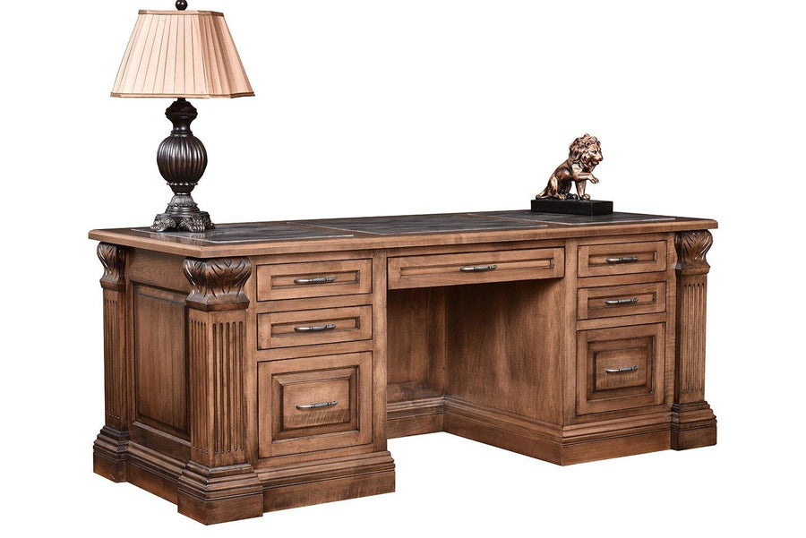 Montereau Amish Executive Desk - Foothills Amish Furniture