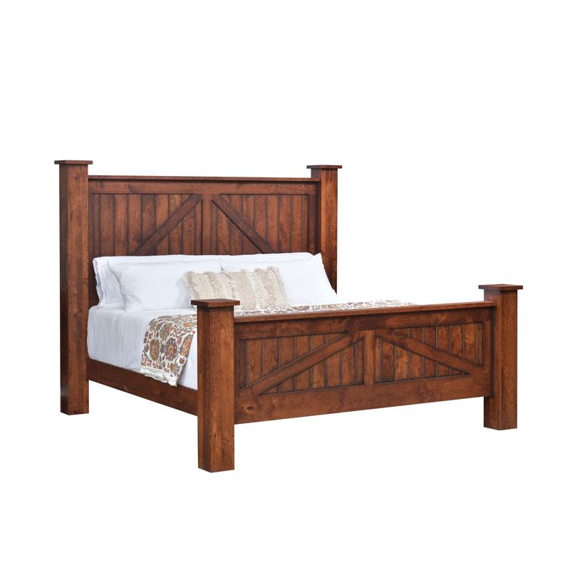Mountain Lodge Amish Post Bed