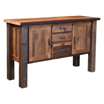 Almanzo Amish Reclaimed Wood Wine Server - Foothills Amish Furniture