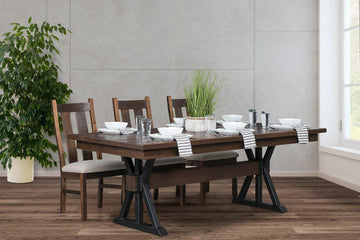 Boston Amish Reclaimed Barnwood Dining Collection - Foothills Amish Furniture