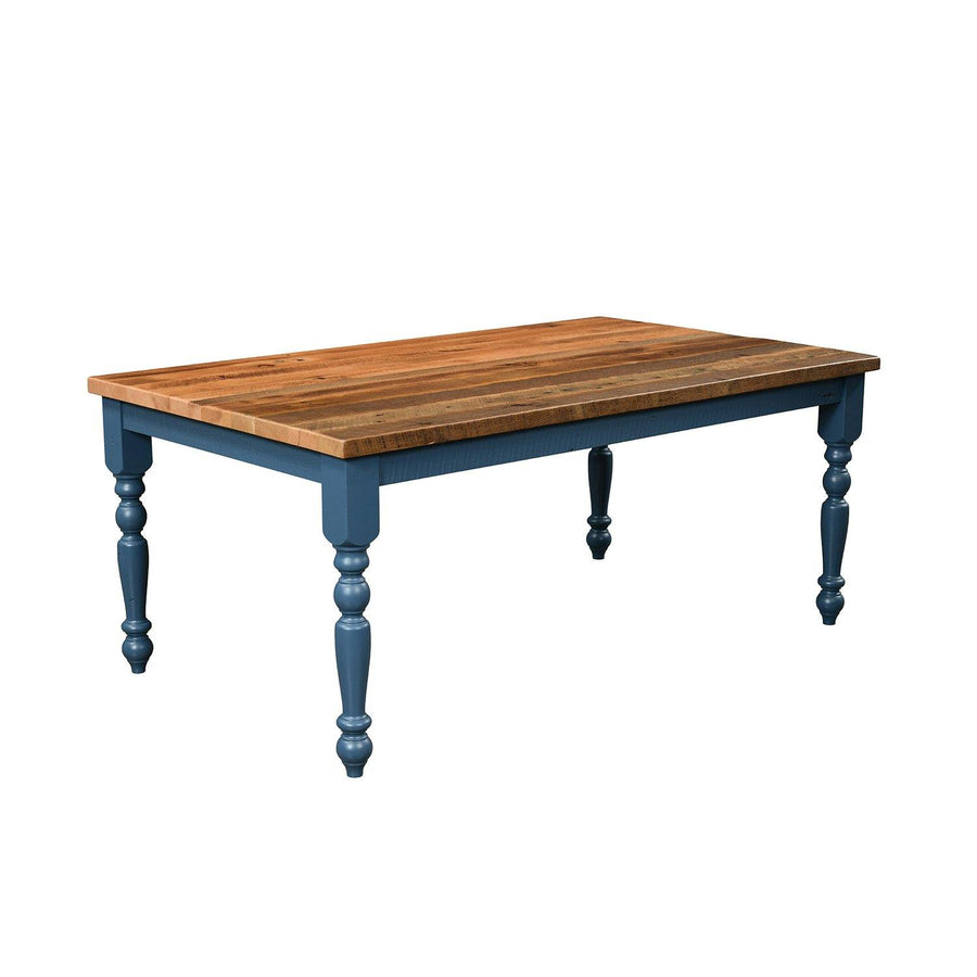 Brighthouse Amish Solid Top Reclaimed Wood Dining Table - Foothills Amish Furniture