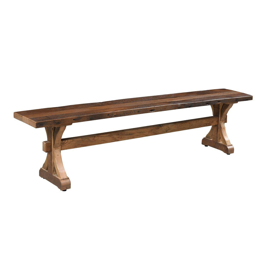 Bristol Amish Reclaimed Wood Bench - Foothills Amish Furniture