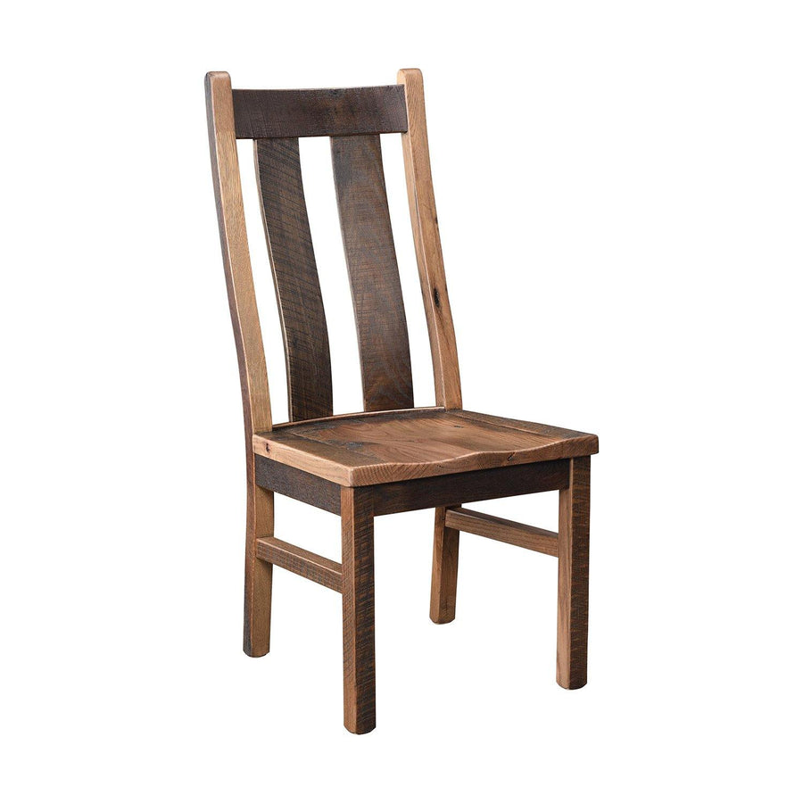 Bristol Amish Reclaimed Wood Side Chair - Foothills Amish Furniture