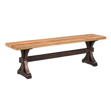 Croft Amish Reclaimed Wood Bench - Foothills Amish Furniture