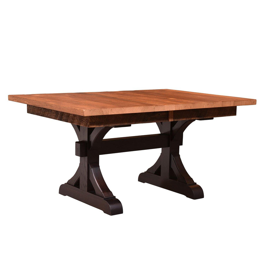 Croft Amish Extendable Top Reclaimed Wood Dining Table - Foothills Amish Furniture