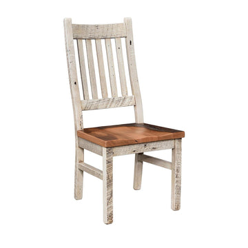 Urban Farmhouse Amish Reclaimed Wood Side Chair - Foothills Amish Furniture