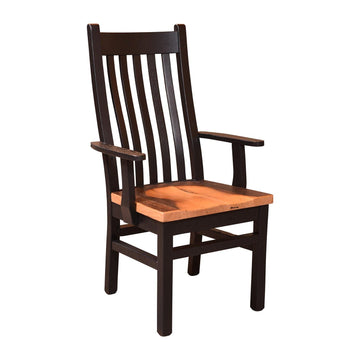 Golden Gate Amish Reclaimed Wood Arm Chair - Foothills Amish Furniture