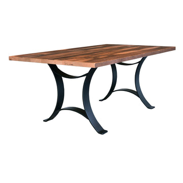 Golden Gate Amish Solid Top Reclaimed Wood Dining Table - Foothills Amish Furniture