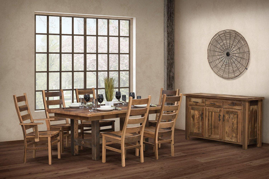 Grove Amish Reclaimed Barnwood Dining Collection - Foothills Amish Furniture
