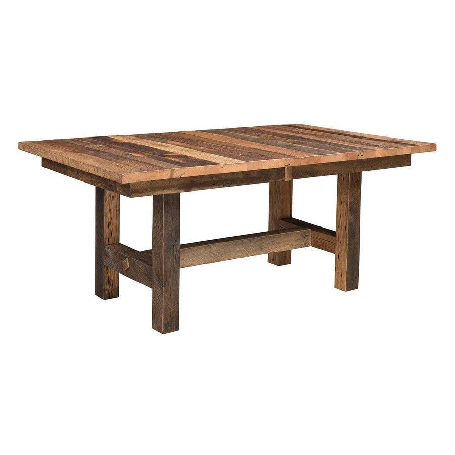 Grove Amish Extendable Top Reclaimed Wood Dining Table - Foothills Amish Furniture