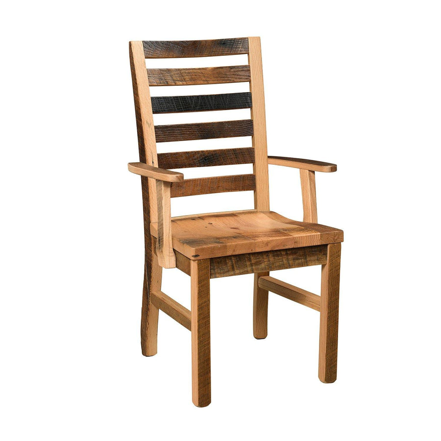 Kings Bridge Amish Reclaimed Wood Arm Chair - Foothills Amish Furniture