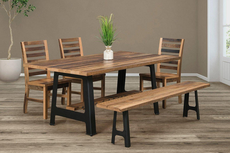 Kings Bridge Amish Reclaimed Barnwood Dining Collection - Foothills Amish Furniture