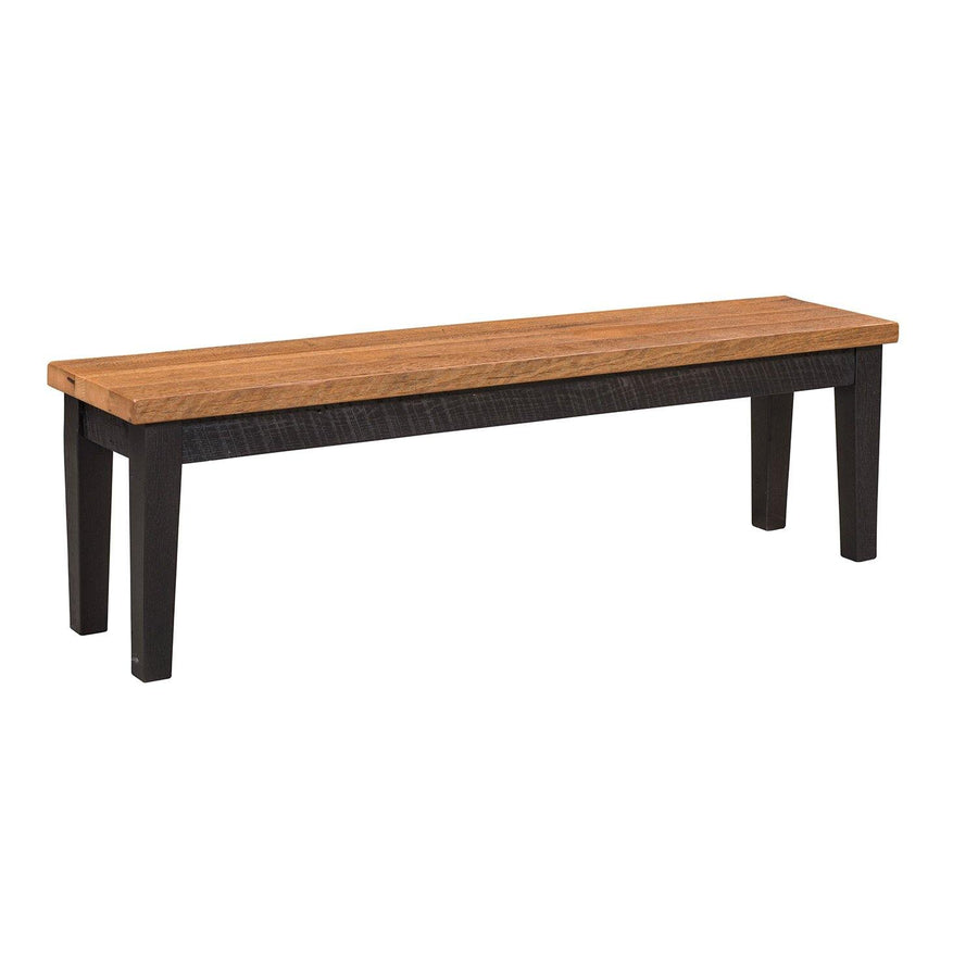 Manchester Amish Reclaimed Wood Bench - Foothills Amish Furniture