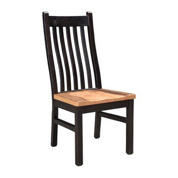 Manchester Amish Reclaimed Wood Side Chair - Foothills Amish Furniture