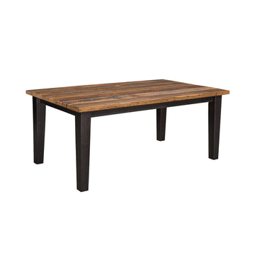 Manchester Amish Solid Top Reclaimed Wood Dining Table - Foothills Amish Furniture