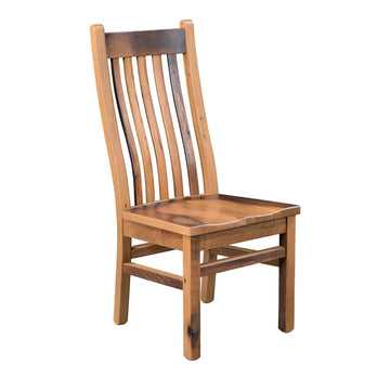 Mission Amish Reclaimed Wood Side Chair - Foothills Amish Furniture