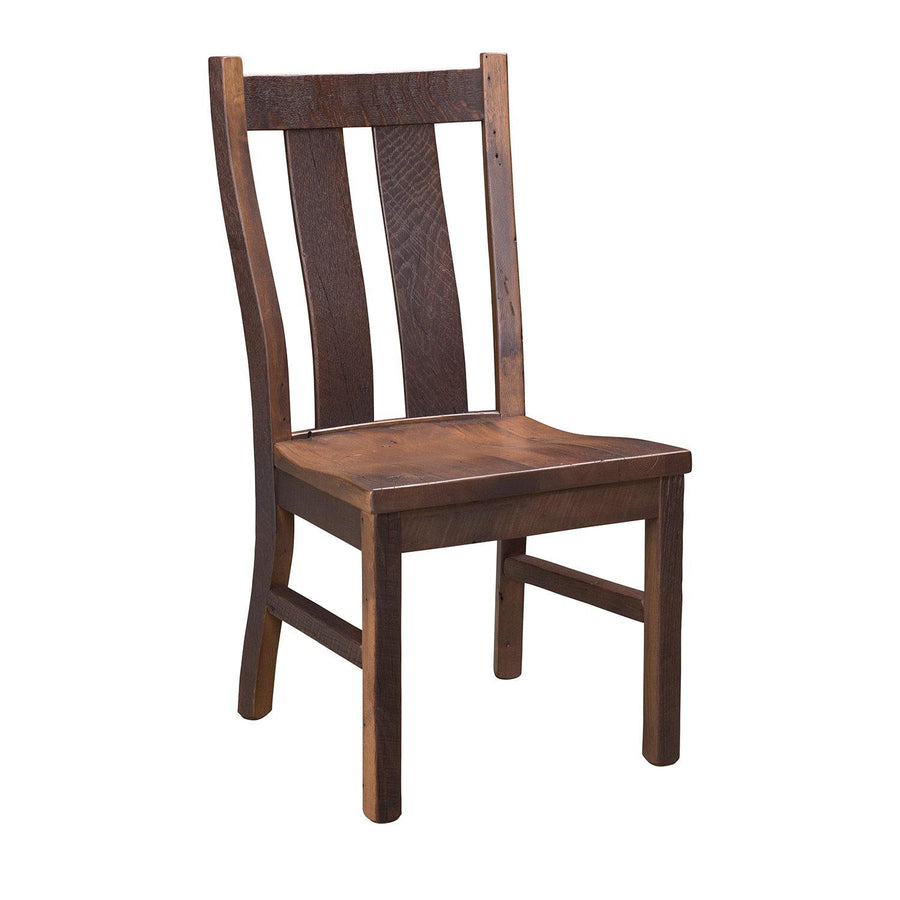 Oxford Amish Reclaimed Wood Side Chair - Foothills Amish Furniture