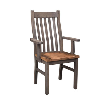 Stonehouse Amish Reclaimed Wood Arm Chair - Foothills Amish Furniture
