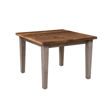 Stonehouse Amish Solid Top Reclaimed Wood Dining Table - Foothills Amish Furniture