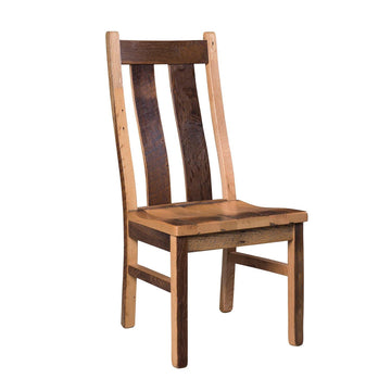 Stretford Amish Reclaimed Wood Side Chair - Foothills Amish Furniture